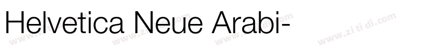 Helvetica Neue Arabi字体转换